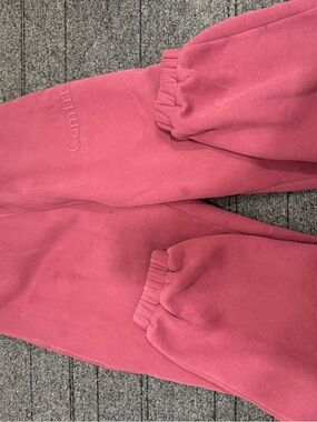 Comfrt Pink Fleece Jogger Sweatpants